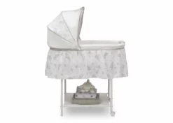 Little Folks By Delta Children Silent Auto Gliding Bassinet Bassinets