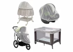 Delta Children 2-Pack Of Universal Mosquito Nets For Strollers, Joggers, Play Yards, Pack ‘n Plays, Infant Cars Seats, Infant Strollers & Bassinets