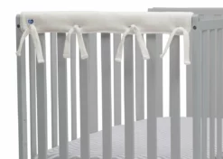 Delta Children Waterproof Fleece Crib Rail Covers/Protectors For Short Side Rails, 2 Pack Baby Cribs