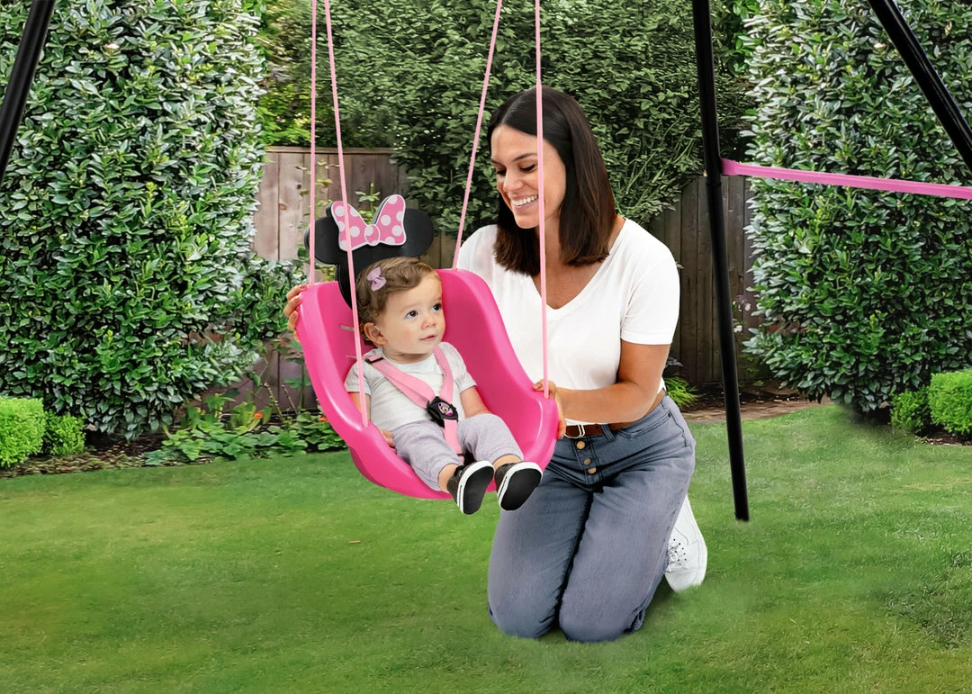 Delta Children Minnie Mouse 2-in-1 Outdoor Kids Swing 4 Delta Children Minnie Mouse 2-in-1 Outdoor Kids Swing