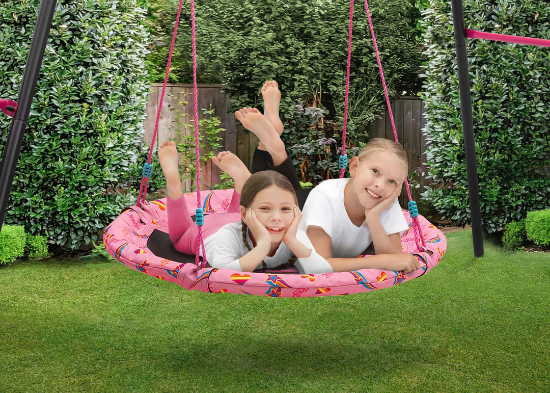 Delta Children Outdoor JoJo Siwa 40-Inch Saucer Swing For Kids 4 Delta Children Outdoor JoJo Siwa 40-Inch Saucer Swing For Kids
