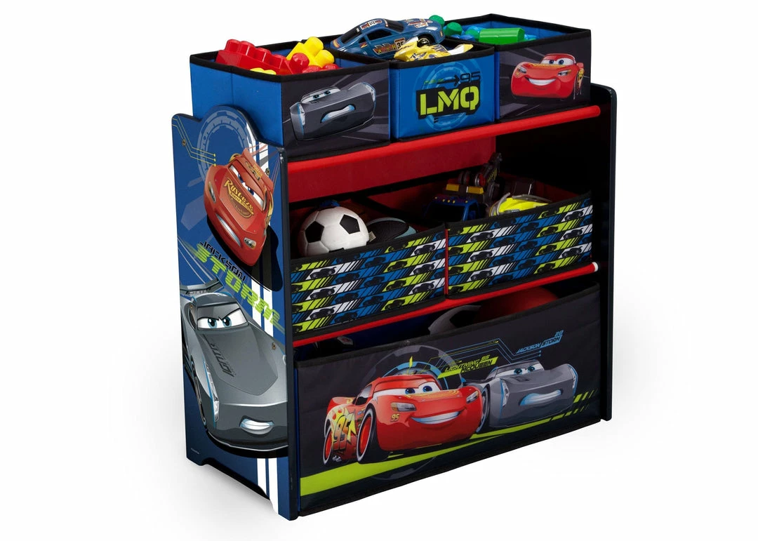 Delta Children Cars Multi-Bin Toy Organizer 6 Delta Children Cars Multi-Bin Toy Organizer