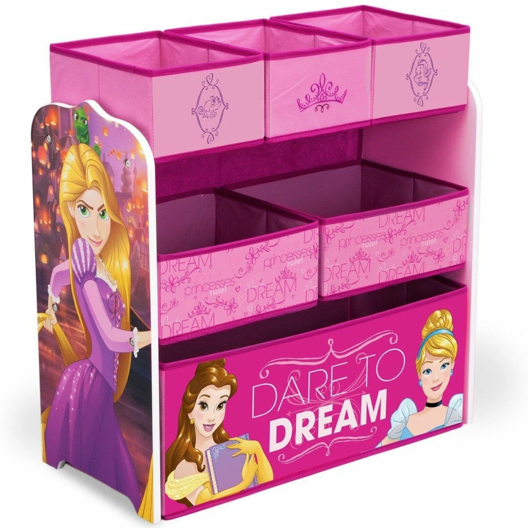 Delta Children Princess Multi-Bin Toy Organizer Storage 6 Delta Children Princess Multi-Bin Toy Organizer Storage