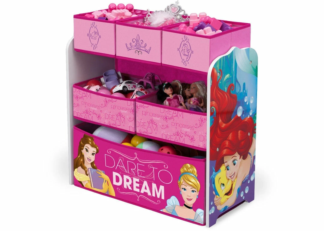 Delta Children Princess Multi-Bin Toy Organizer Storage 4 Delta Children Princess Multi-Bin Toy Organizer Storage