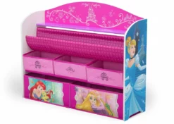Delta Children Princess Deluxe Book & Toy Organizer