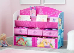 Delta Children Princess Deluxe Book & Toy Organizer