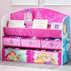 Delta Children Princess Deluxe Book & Toy Organizer
