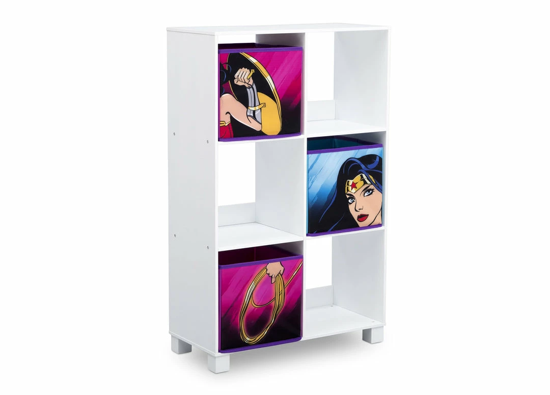 DC Comics Wonder Woman 6 Cubby Deluxe Storage Unit 4 DC Comics Wonder Woman 6 Cubby Deluxe Storage Unit