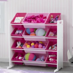 Delta Children Kids Toy Storage Organizer With 12 Plastic Bins