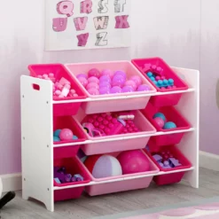 Delta Children MySize 9 Bin Plastic Toy Organizer 38 Delta Children MySize 9 Bin Plastic Toy Organizer