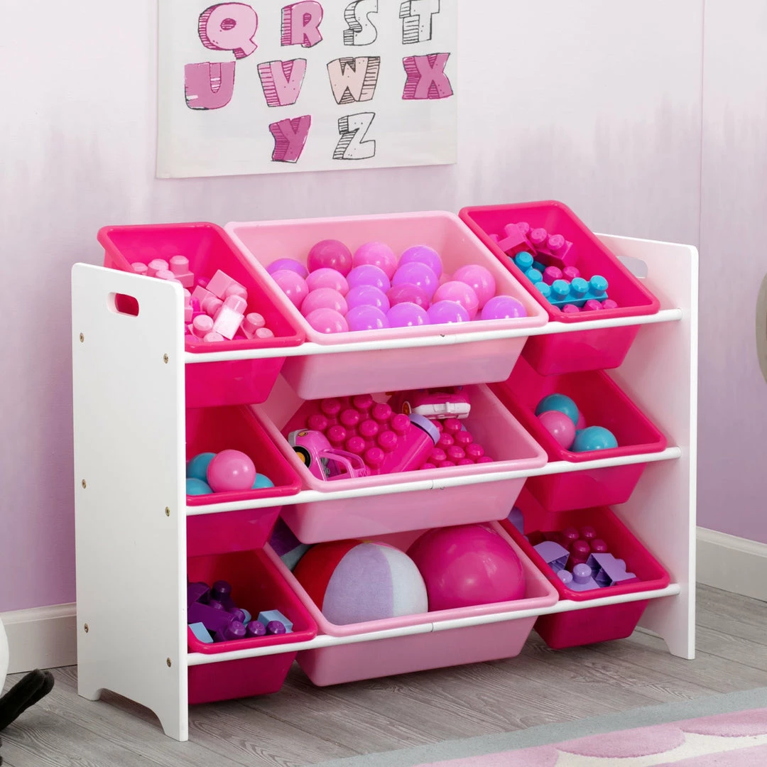 Delta Children MySize 9 Bin Plastic Toy Organizer 10 Delta Children MySize 9 Bin Plastic Toy Organizer