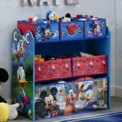Delta Children Mickey Mouse Multi-Bin Toy Organizer Storage