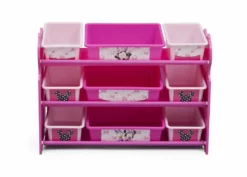 Delta Children Storage Minnie Mouse Plastic 9 Bin Organizer