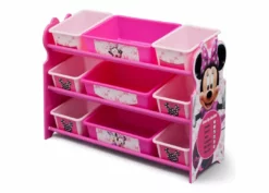 Delta Children Storage Minnie Mouse Plastic 9 Bin Organizer