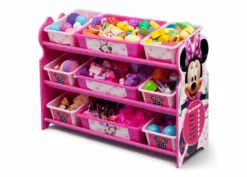 Delta Children Storage Minnie Mouse Plastic 9 Bin Organizer