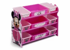 Delta Children Storage Minnie Mouse Plastic 9 Bin Organizer