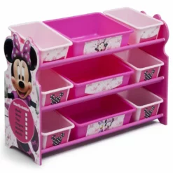 Delta Children Storage Minnie Mouse Plastic 9 Bin Organizer