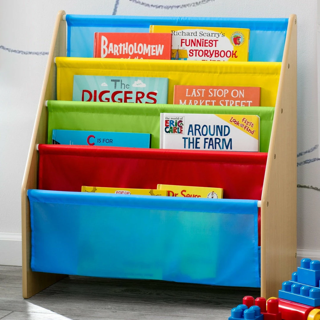 Delta Children Storage & Organization Sling Book Rack Bookshelf For Kids 20 Delta Children Storage & Organization Sling Book Rack Bookshelf For Kids