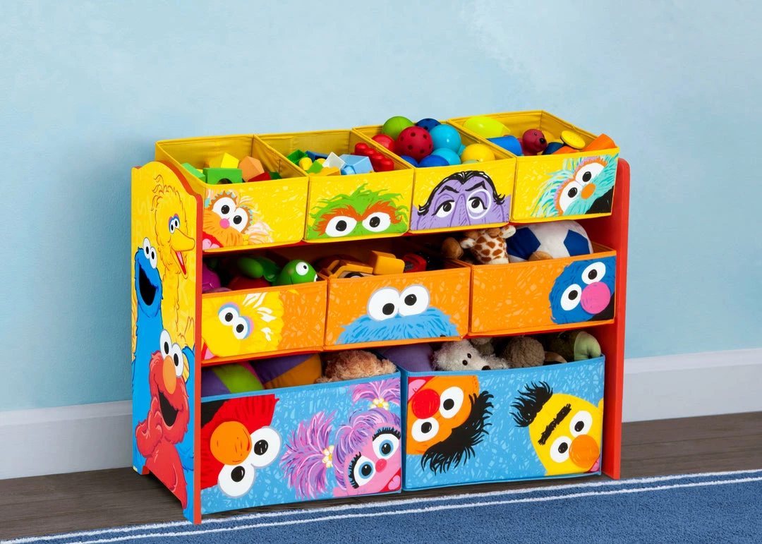 Delta Children Sesame Street Deluxe 9 Bin Design And Store Toy Organizer Storage 3 Delta Children Sesame Street Deluxe 9 Bin Design And Store Toy Organizer Storage