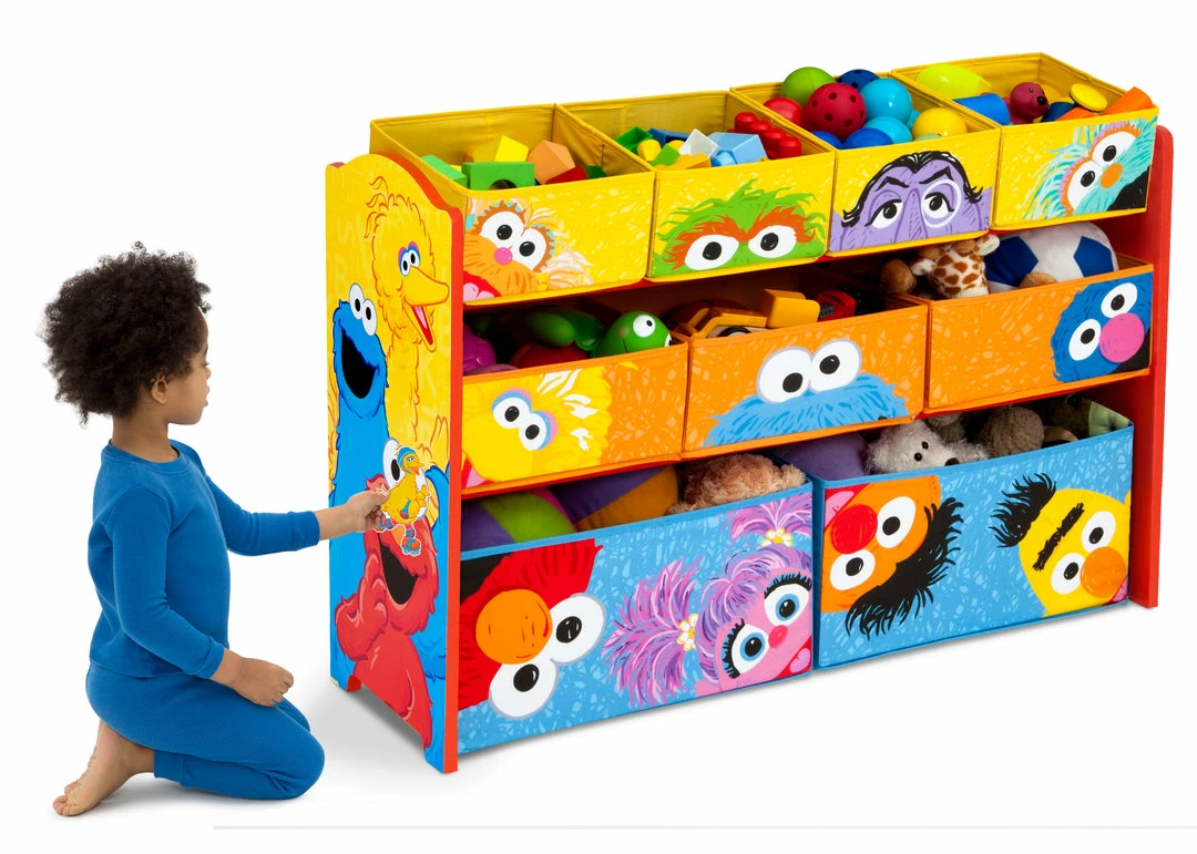 Delta Children Sesame Street Deluxe 9 Bin Design And Store Toy Organizer Storage 4 Delta Children Sesame Street Deluxe 9 Bin Design And Store Toy Organizer Storage