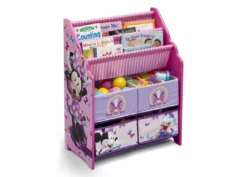 Delta Children Minnie Mouse Book & Toy Organizer Storage