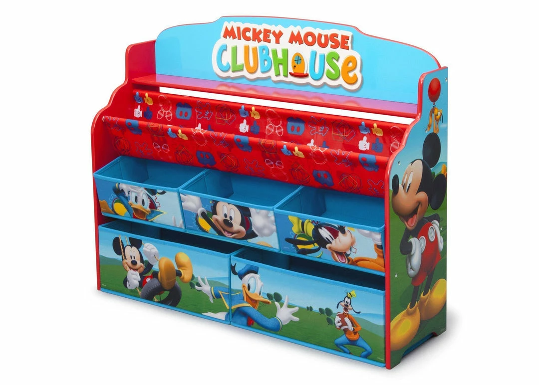 Delta Children Mickey Mouse Deluxe Book & Toy Organizer 6 Delta Children Mickey Mouse Deluxe Book & Toy Organizer