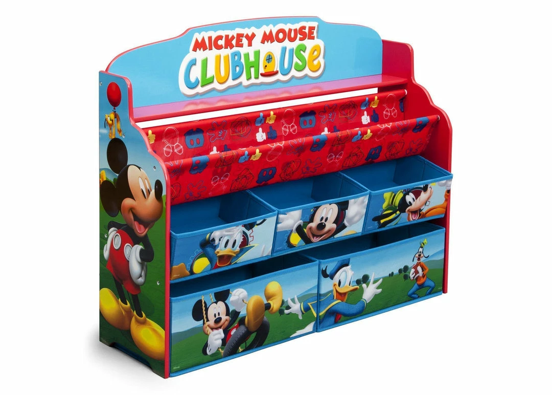 Delta Children Mickey Mouse Deluxe Book & Toy Organizer 5 Delta Children Mickey Mouse Deluxe Book & Toy Organizer