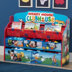 Delta Children Mickey Mouse Deluxe Book & Toy Organizer 13 Delta Children Mickey Mouse Deluxe Book & Toy Organizer