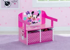 Delta Children Book & Toy Storage Minnie Mouse Activity Bench