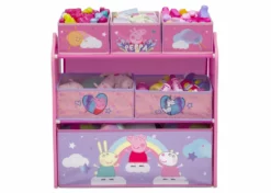 Delta Children Peppa Pig 6 Bin Design And Store Toy Organizer