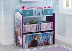Delta Children Frozen II Design And Store 6 Bin Toy Organizer