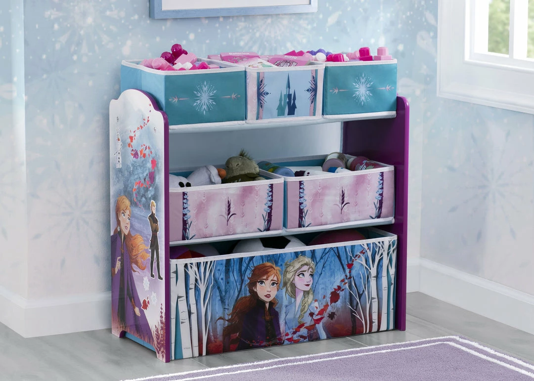 Delta Children Frozen II Design And Store 6 Bin Toy Organizer 3 Delta Children Frozen II Design And Store 6 Bin Toy Organizer