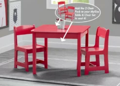 Delta Children Table & Chair Sets MySize Wood Kids Chairs For Playroom (Pack Of 2)