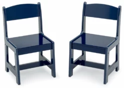 Delta Children Table & Chair Sets MySize Wood Kids Chairs For Playroom (Pack Of 2)