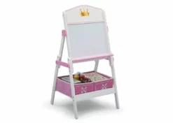 Delta Children Princess Crown Wooden Activity Easel With Storage