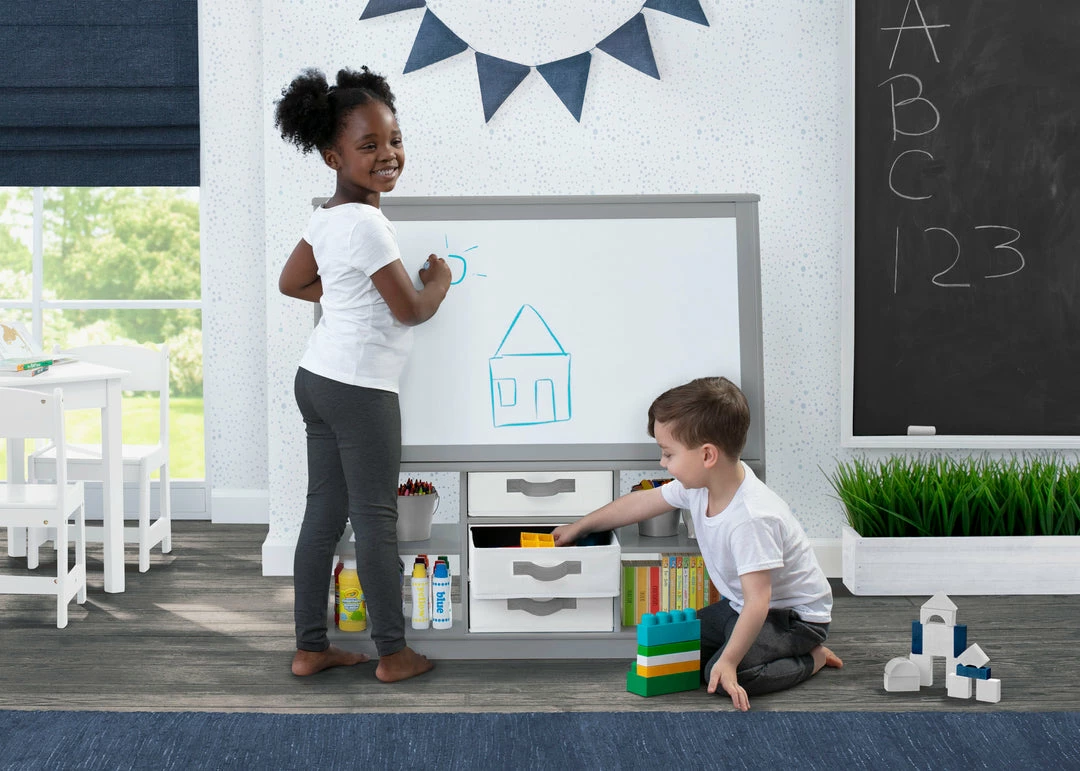 Delta Children At-Home Artist Center – Deluxe Double-Sided Easel & Storage Unit 3 Delta Children At-Home Artist Center – Deluxe Double-Sided Easel & Storage Unit