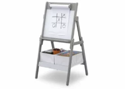 Delta Children Classic Kids Whiteboard/Dry Erase Easel With Paper Roll And Storage