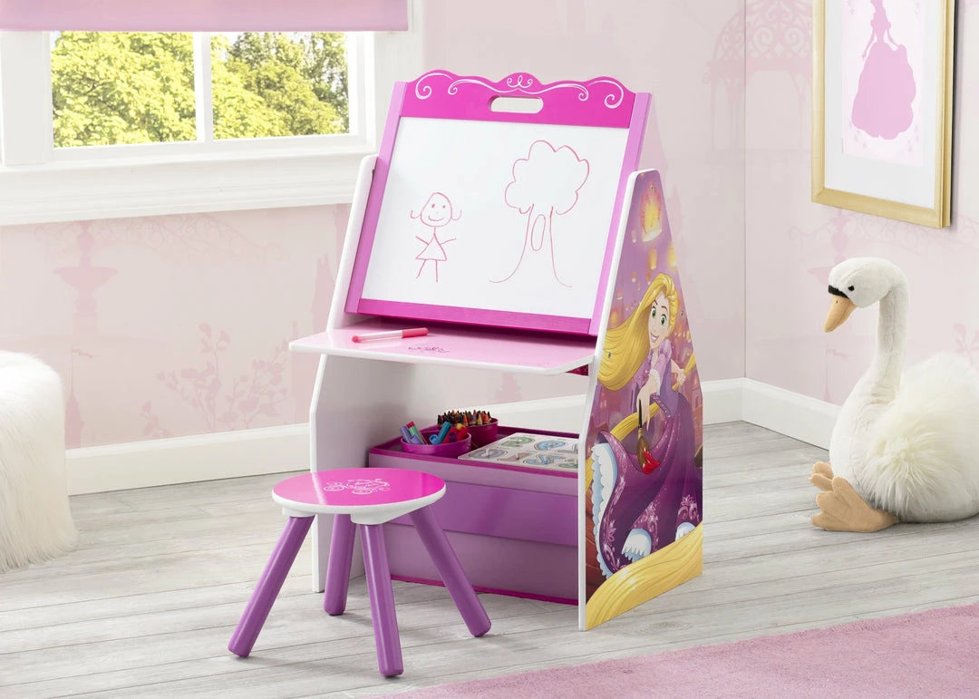 Delta Children Easels Princess Activity Center - Easel Desk With Stool & Toy Organizer 3 Delta Children Easels Princess Activity Center - Easel Desk With Stool & Toy Organizer