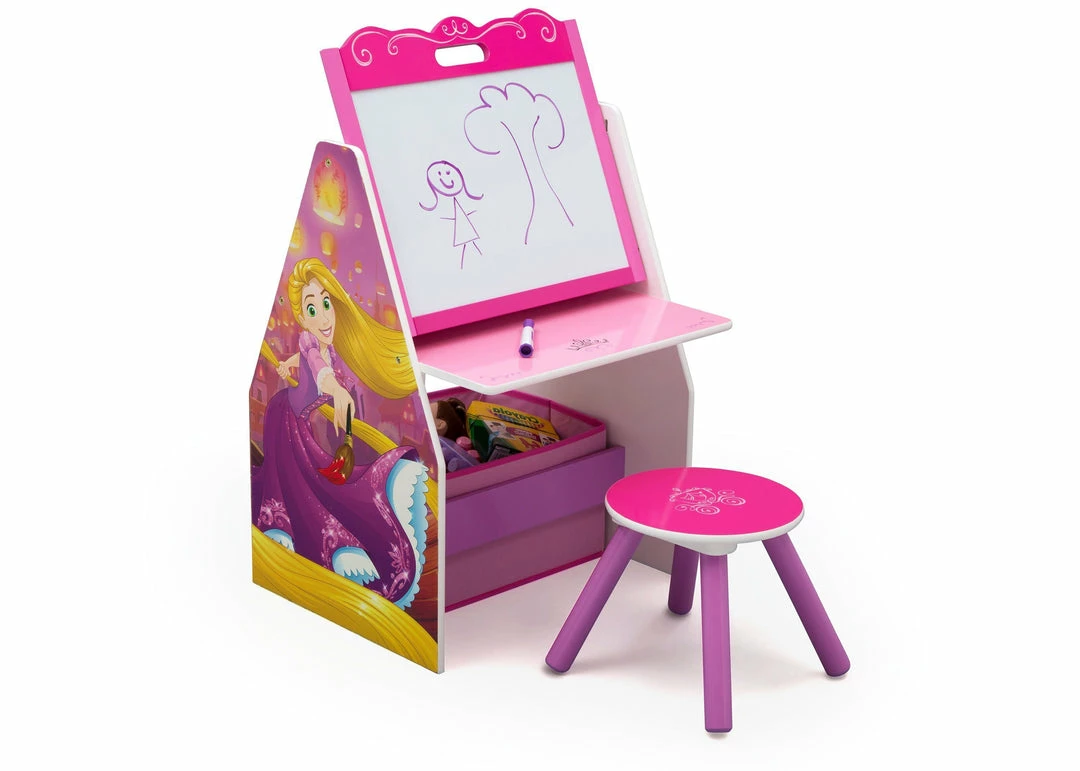 Delta Children Easels Princess Activity Center - Easel Desk With Stool & Toy Organizer 5 Delta Children Easels Princess Activity Center - Easel Desk With Stool & Toy Organizer