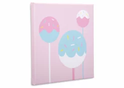 Delta Children Cake Pops 3-Piece Canvas Wall Art Set For Girls