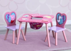 Delta Children Peppa Pig Table And Chair Set With Storage Table & Chair Sets