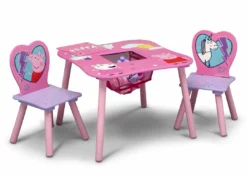 Delta Children Peppa Pig Table And Chair Set With Storage Table & Chair Sets