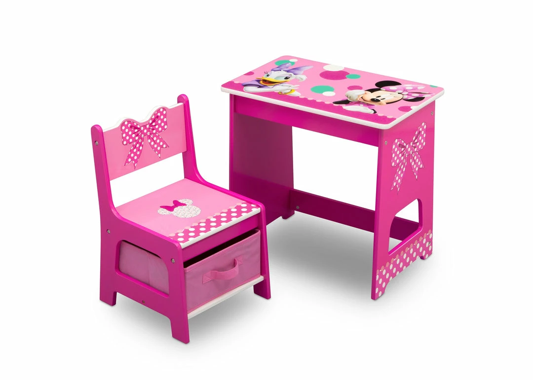 Delta Children Minnie Mouse Kids Wood Desk And Chair Set 4 Delta Children Minnie Mouse Kids Wood Desk And Chair Set