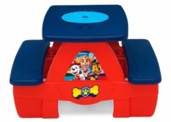 Delta Children What's New PAW Patrol 4 Seat Activity Picnic Table With LEGO Compatible Tabletop