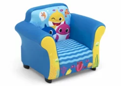 Delta Children Baby Shark Upholstered Chair With Sculpted Plastic Frame What's New