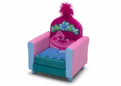 Delta Children Trolls World Tour Poppy Figural Upholstered Kids Chair Kids’ Chairs