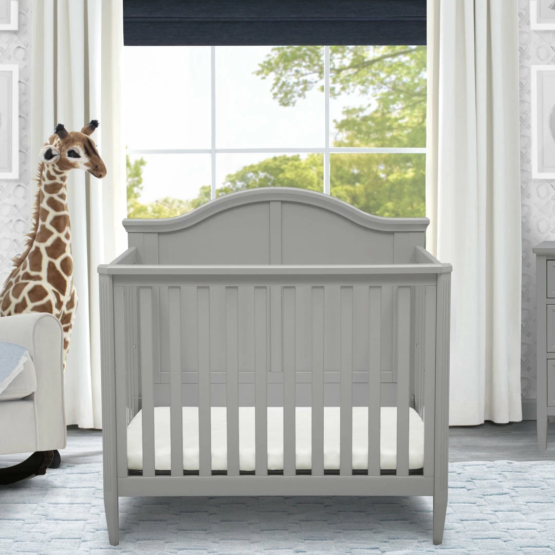 Delta Children Parker Mini Convertible Baby Crib With Mattress And 2 Sheets 3 Delta Children Parker Mini Convertible Baby Crib With Mattress And 2 Sheets