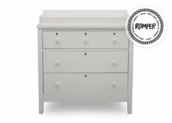 Delta Children Dressers & Changing Tables Farmhouse 3 Drawer Dresser With Changing Top