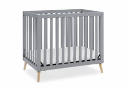 Delta Children Baby Cribs Essex Convertible Mini Baby Crib With 2.75-Inch Mattress