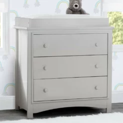 Delta Children Dressers & Changing Tables Perry 3 Drawer Dresser With Changing Top